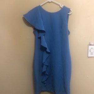 Blue Roz & Ali Ruffle Dress